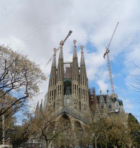 The Sagrada familia in Barcelona 
