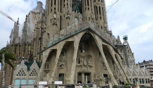 The Sagrada familia in Barcelona 