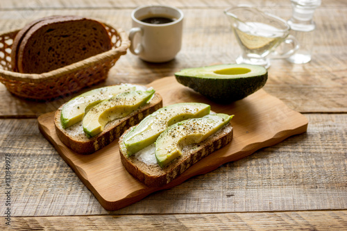 making sandwiches with avocado healthy organic food