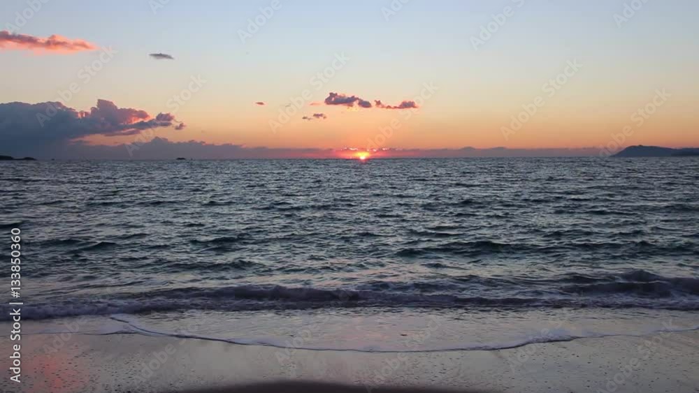 sunset at the sea