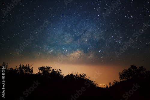 Milky Way Galaxy at Doi Luang Chiang Dao high mountain in Chiang