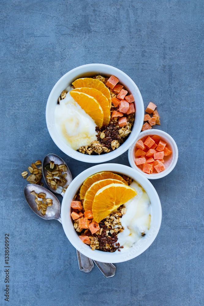 Breakfast yogurt bowls Breakfast yogurt bowls