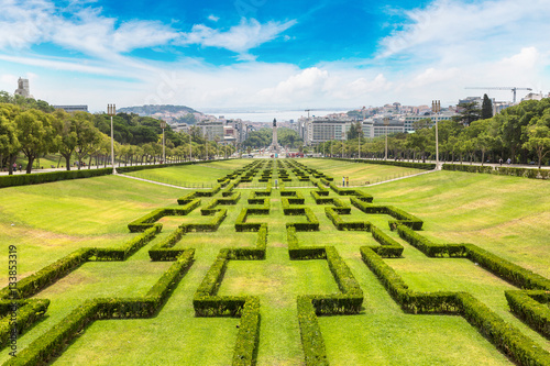 Eduardo VII park in Lisbon photo