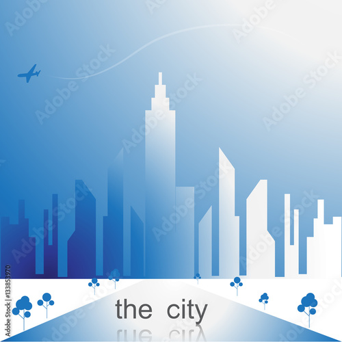 the city icon vector