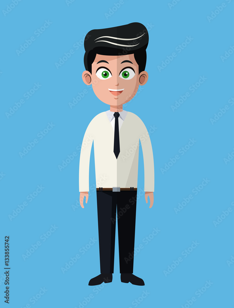 cartoon business man employee office work vector illustration eps 10 cartoon business man employee office work vector illustration eps 10