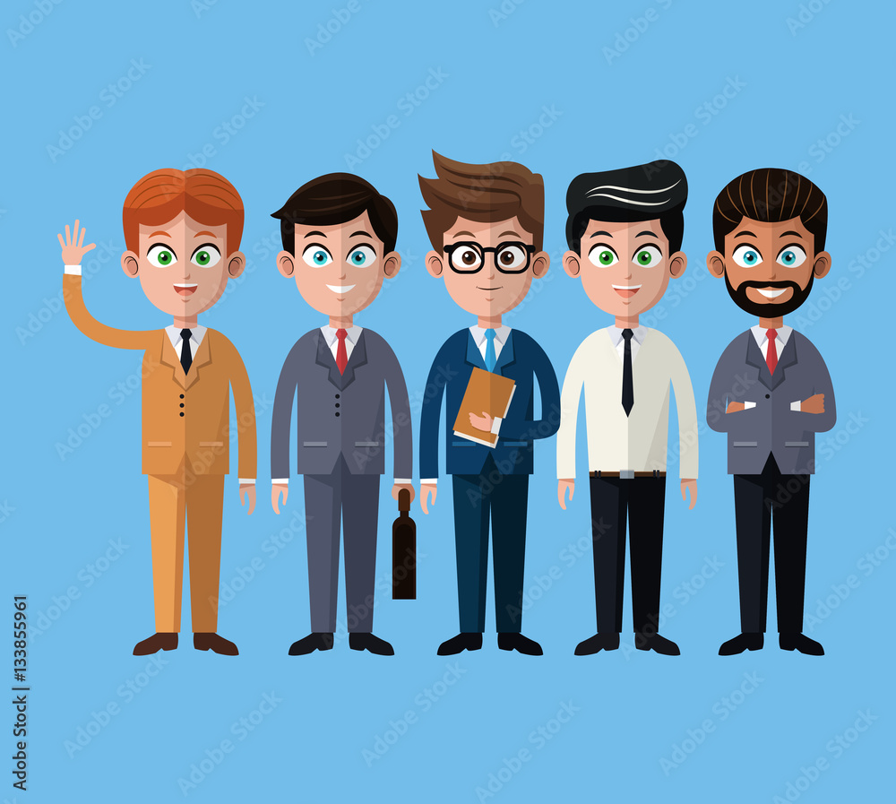 cartoon men business fashion suit necktie vector illustration eps 10 cartoon men business fashion suit necktie vector illustration eps 10