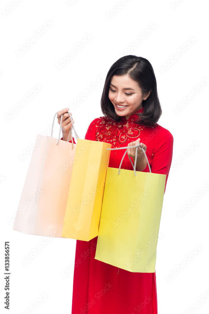 Portrait of a beautiful Asian woman on traditional festival cost Portrait of a beautiful Asian woman on traditional festival cost