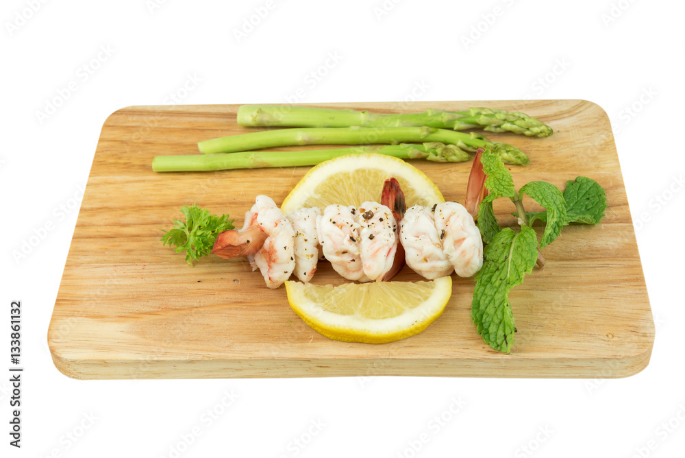 Shrimps. Prawns isolated on a White Background .Seafood Shrimps. Prawns isolated on a White Background .Seafood