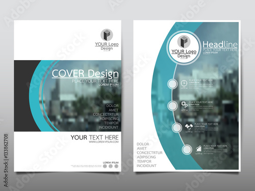 Blue technology flyer cover business brochure vector design, Leaflet advertising abstract background, Modern poster magazine layout template, Annual report for presentation.