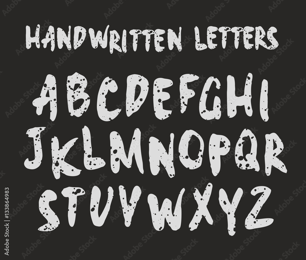 Vector handwritten brush script. Modern Brushed Lettering. Alphabet Vector handwritten brush script. Modern Brushed Lettering. Alphabet