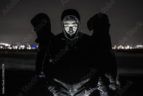 Quadro em tela Members of Yakuza gang are waiting for you.