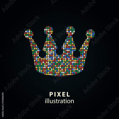Crown - pixel illustration.