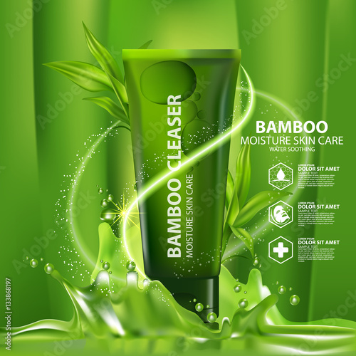Bamboo Natural Moisture Skin Care Cosmetic.