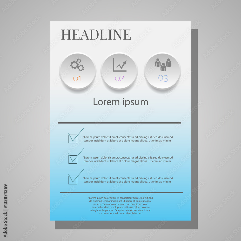 Business blue flyer brochure vector template eps 10 vector illus Business blue flyer brochure vector template eps 10 vector illus