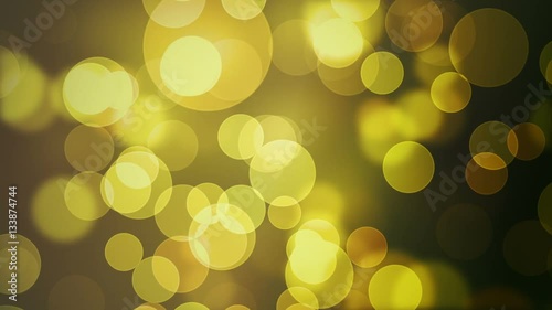 Yellow and Brown Bokeh Effect  -   Slow  Video Footage 