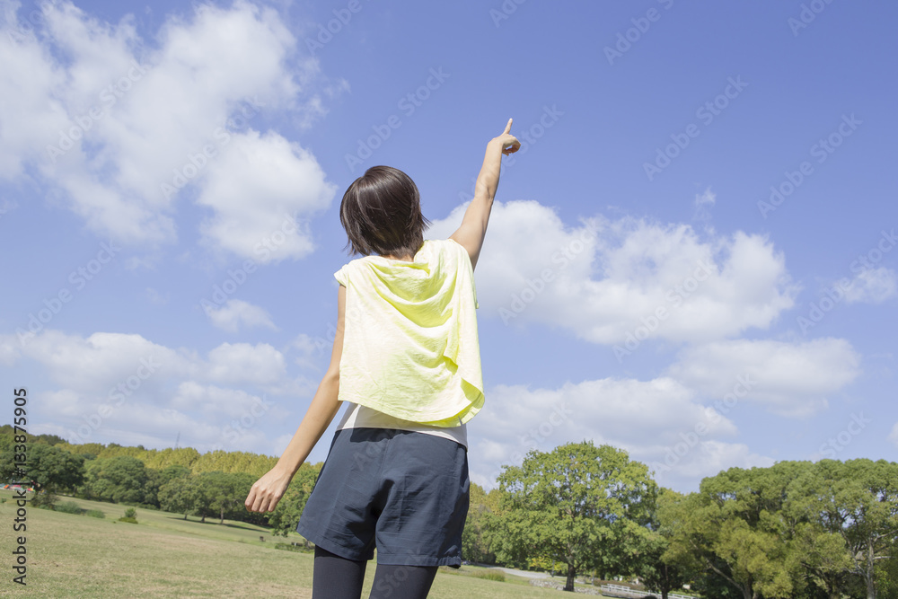 スポーティーな女性