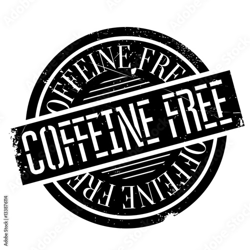 Coffeine Free rubber stamp. Grunge design with dust scratches. Effects can be easily removed for a clean, crisp look. Color is easily changed.