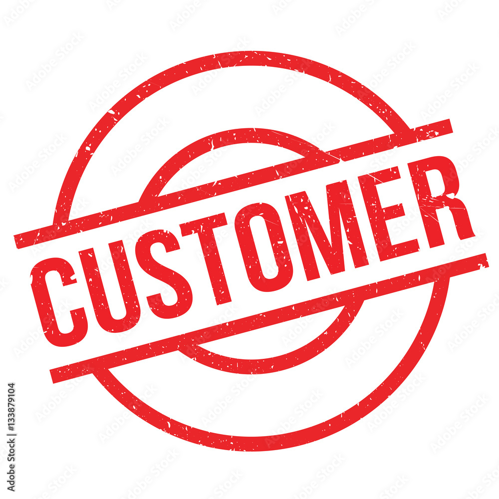 Customer rubber stamp. Grunge design with dust scratches. Effects can be easily removed for a clean, crisp look. Color is easily changed. Customer rubber stamp. Grunge design with dust scratches. Effects can be easily removed for a clean, crisp look. Color is easily changed.