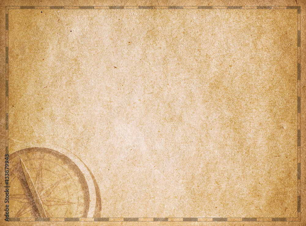 Fototapeta premium Blank pirates map background.