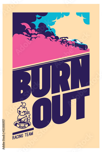 Burnout car, Japanese drift sport, Street racing