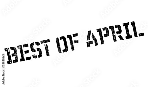 Best Of April rubber stamp