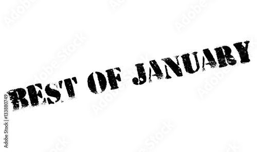 Best Of January rubber stamp