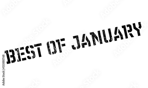 Best Of January rubber stamp
