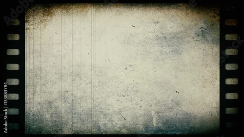 Gray Old Grunge  Film Background -   Video Loop Footage 
