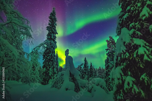 Photography Nothern lights over Lapland