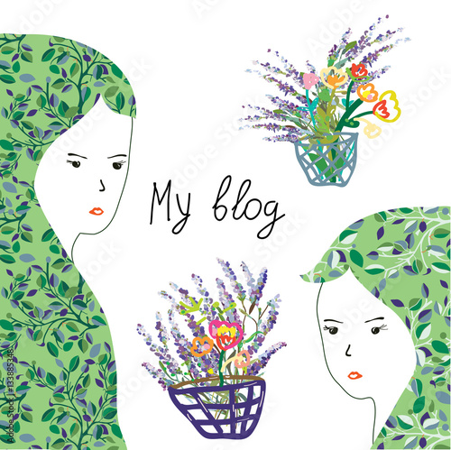 Spa and beauty blog elements for girls