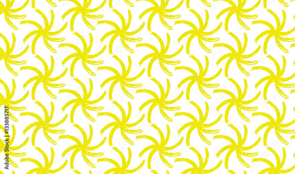 Seamless art pattern with graphic elements