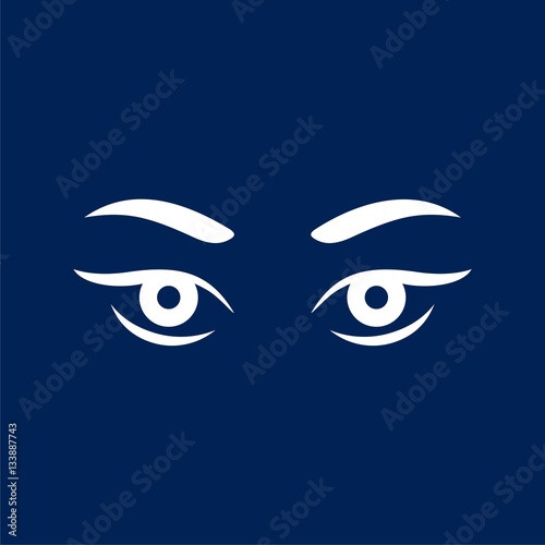 Eye simple illustration - vector Illustration