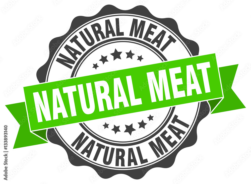 natural meat stamp. sign. seal natural meat stamp. sign. seal