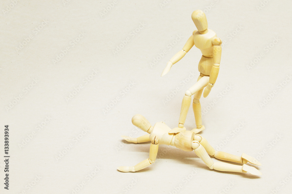 Wooden Doll in Action