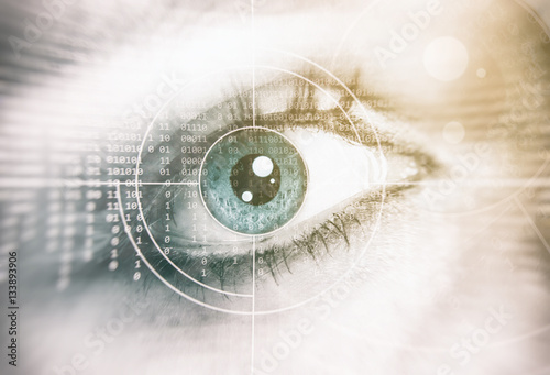 Human Eye. Security concept