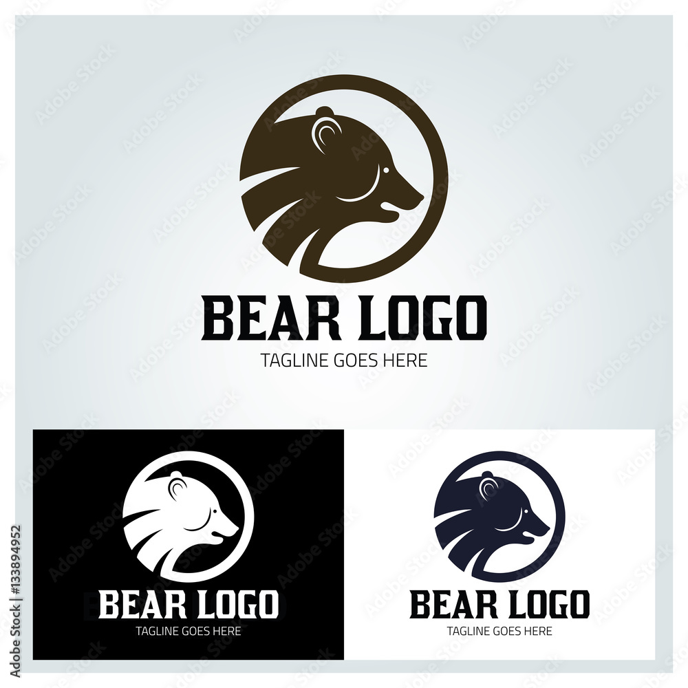 Bear logo design template ,Vector illustration Bear logo design template ,Vector illustration