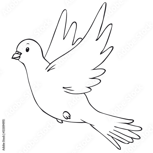 Peace dove coloring page