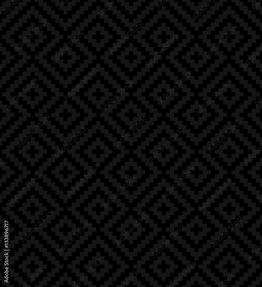 Meander Pixel Art Seamless Pattern. Meander Pixel Art Seamless Pattern.