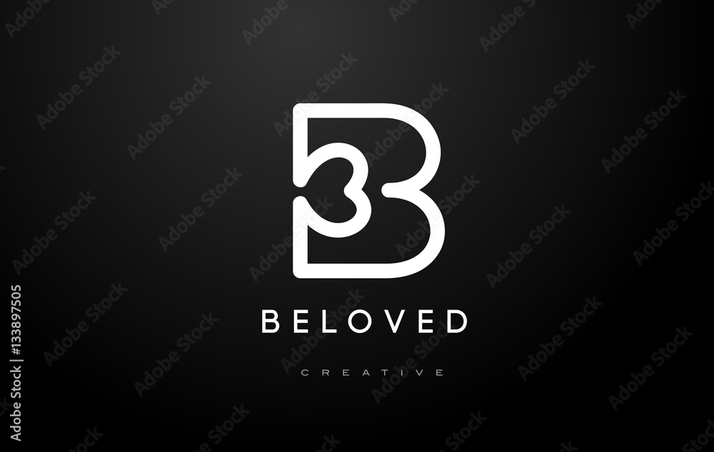 B Logo. B Letter Icon Design Vector B Logo. B Letter Icon Design Vector