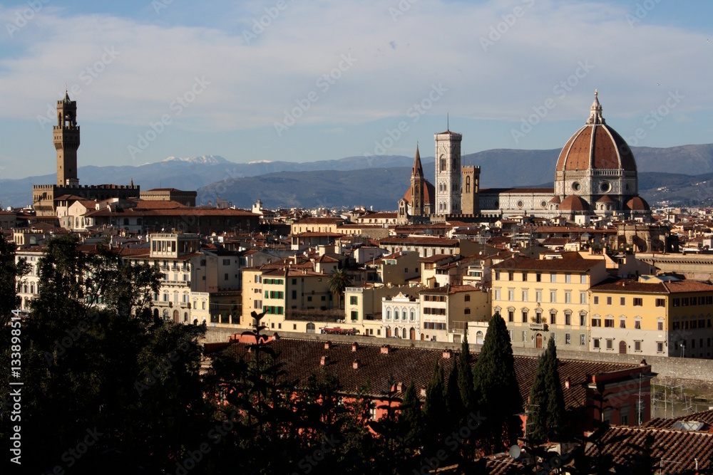 Obraz premium Florenz, Aussicht auf Kathedrale Santa Maria del Fiore
