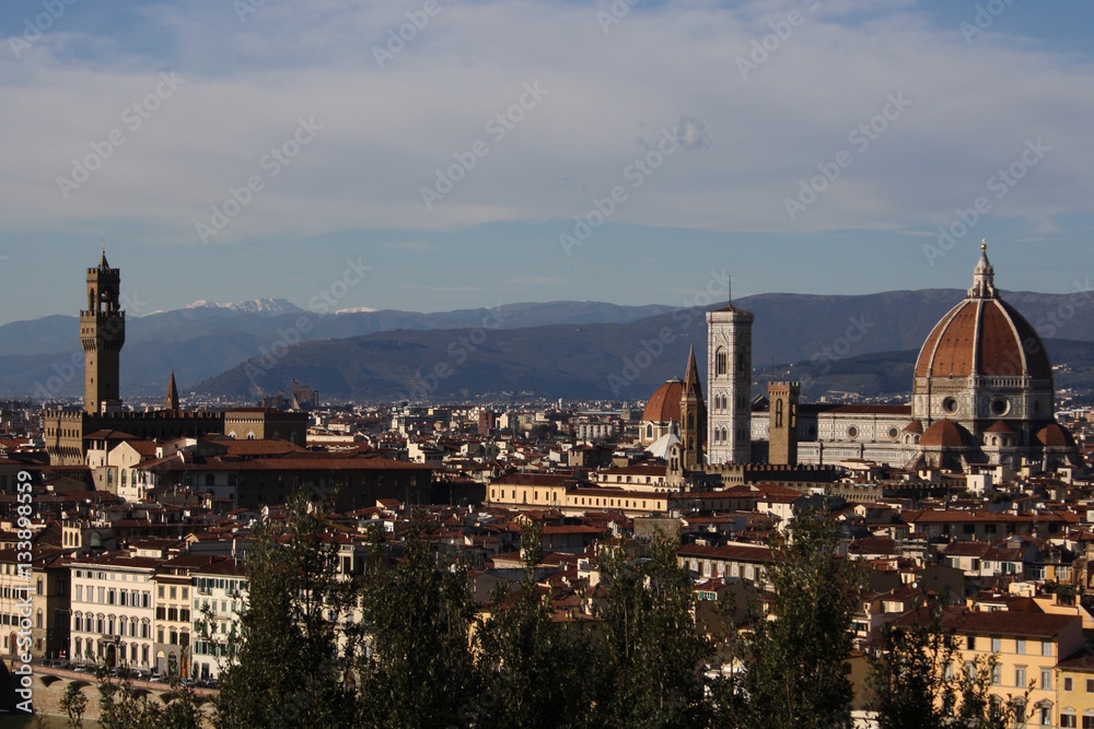 Florenz, Aussicht von Piazzale Michelangelo