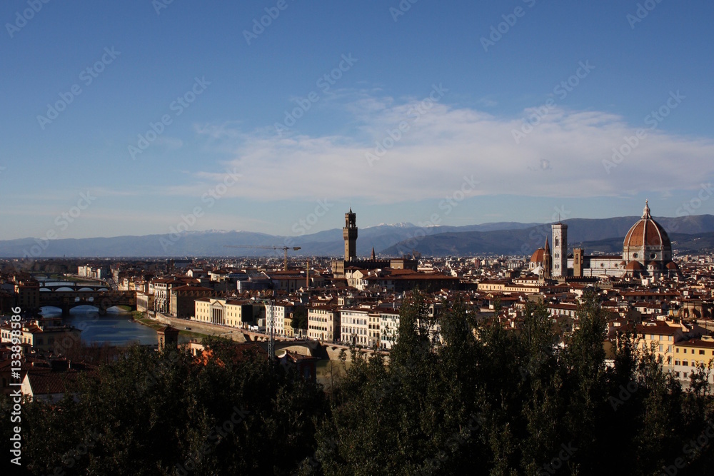 Florenz, Aussicht von Piazzale Michelangelo