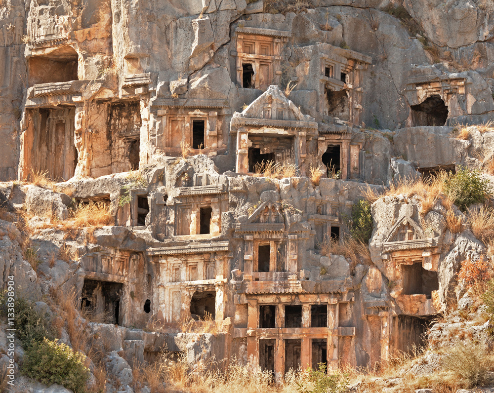 Ruins of ancient Lycia (Myra) in Turkey.
