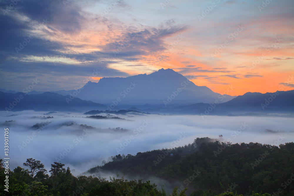 Beautiful Mount Kinabalu