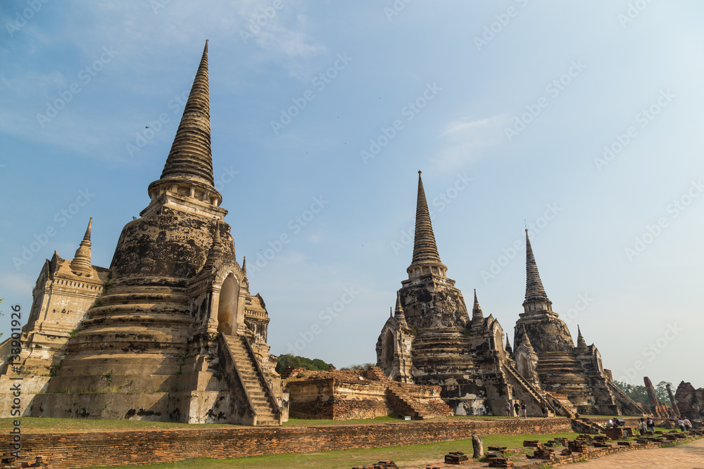 Wat Phra Si Sanphet temple in Ayutthaya