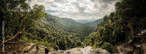 View from top of waterfall, Ban Nongluang National Park, Champassak province, Paksong, Laos photo