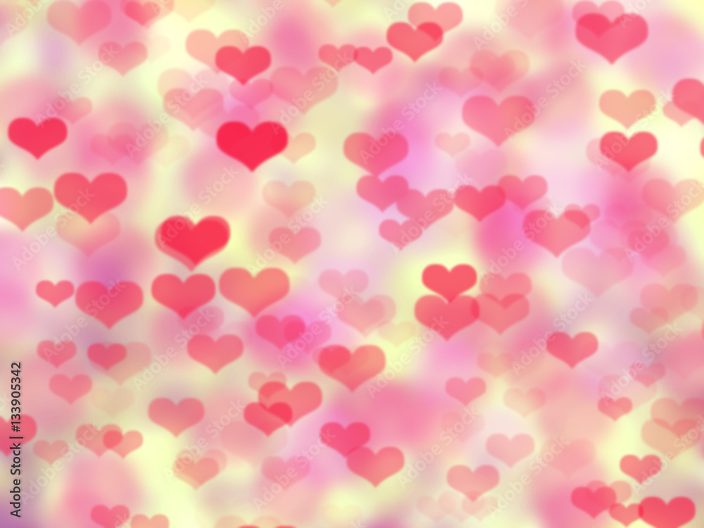 love abstract background heart colorful blurs