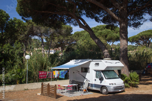 Camper van in South of France