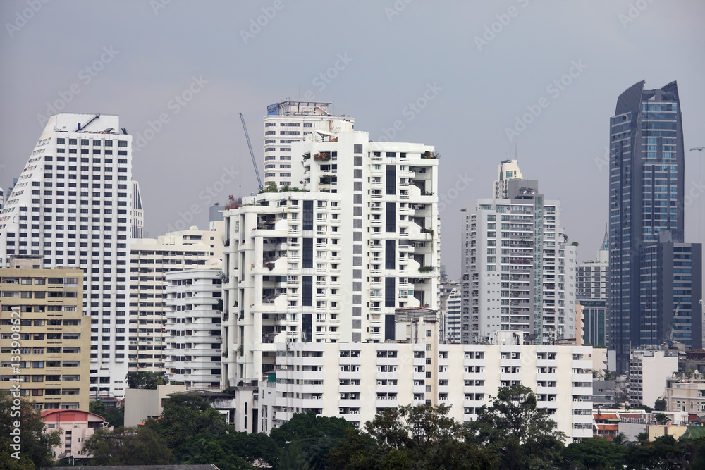 cityscape of modern building in bangkok,THAILAND.