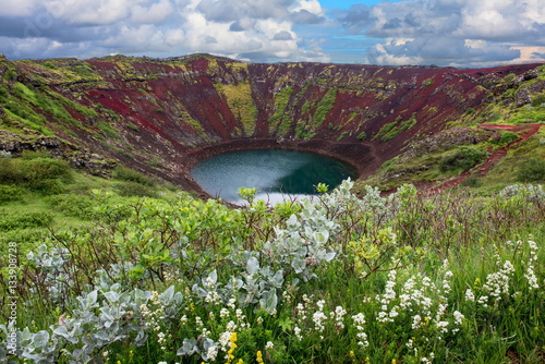 Krater Kerid on Iceland